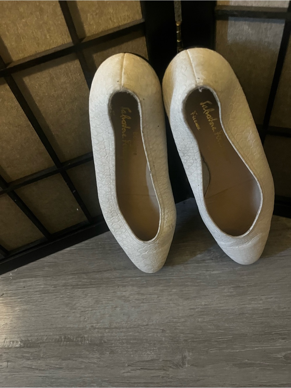 Naturalizer Ivory Lace Ballet Flats - Slip-On Comfort